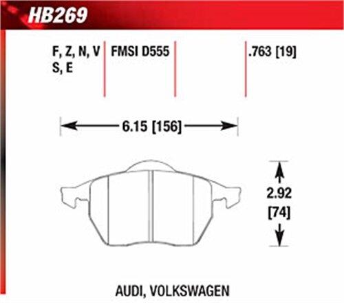 Hawk Motorsports Brake Pads - HB269E.763