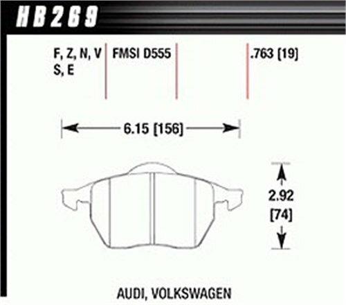Hawk Street Brake Pads - HB269F.763A