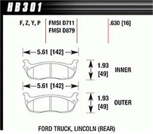 Hawk Street Brake Pads - HB301Y.630