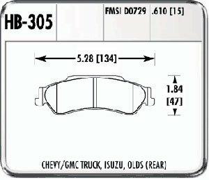 Hawk Street Brake Pads - HB305P.610