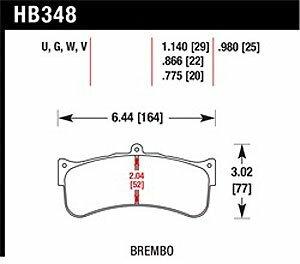 Hawk Motorsports Brake Pads - HB348W.775