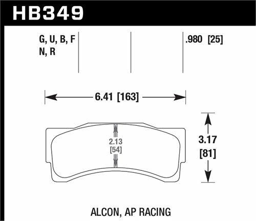 Hawk Street Brake Pads - HB349R.980
