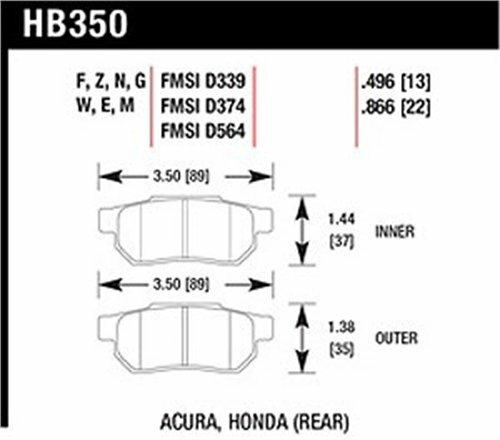 Hawk Motorsports Brake Pads - HB350G.496