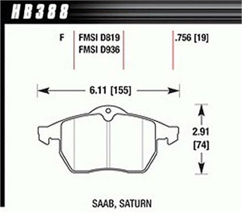 Hawk Street Brake Pads - HB388F.756