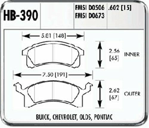 Hawk Street Brake Pads - HB390F.602