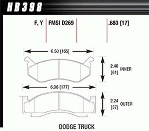 Hawk Street Brake Pads - HB398F.680