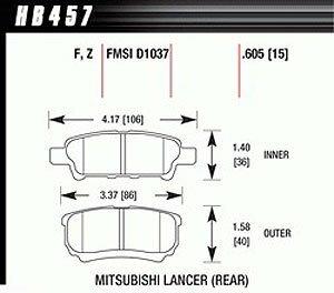 Hawk Street Brake Pads - HB457Z.605