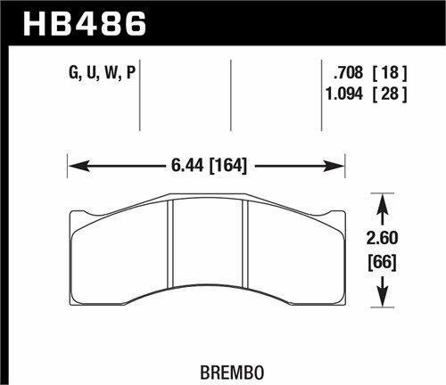 Hawk Street Brake Pads - HB486P.708