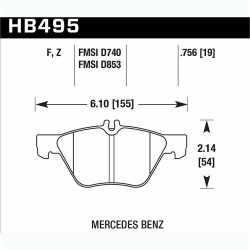 Hawk Street Brake Pads - HB495Z.756