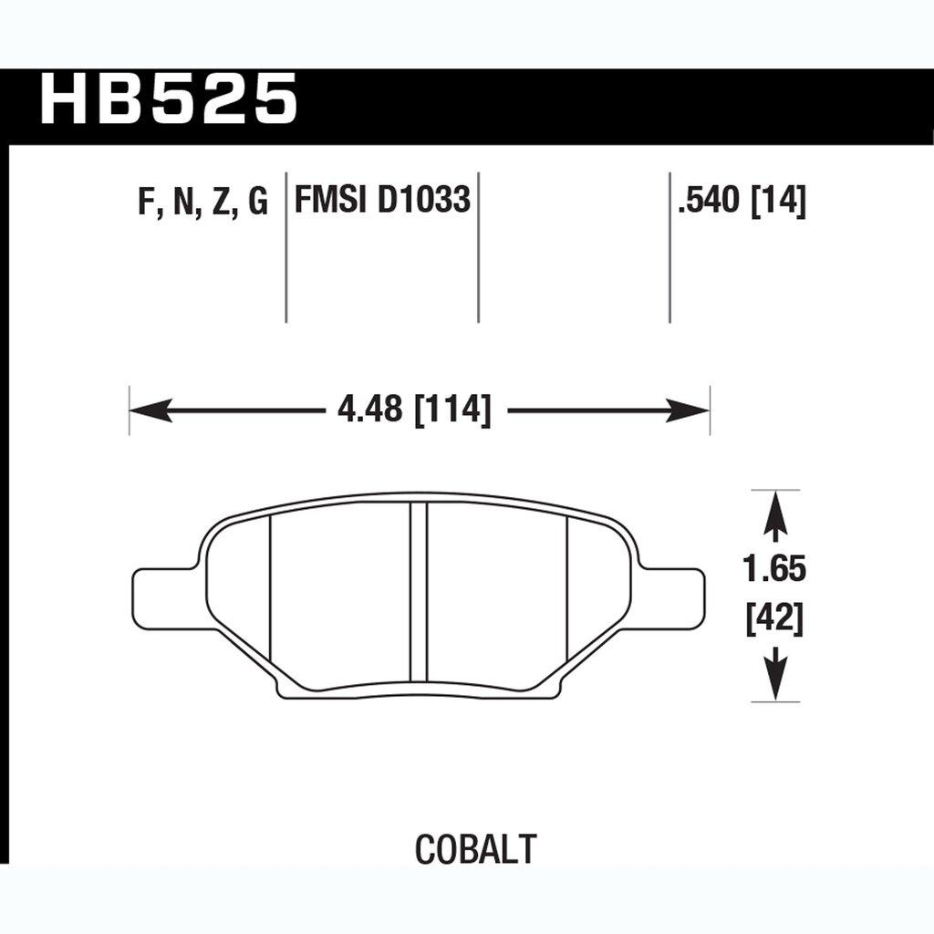 Hawk Street Brake Pads - HB525Z.540
