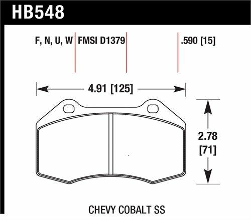 Hawk Motorsports Brake Pads - HB548Q.590