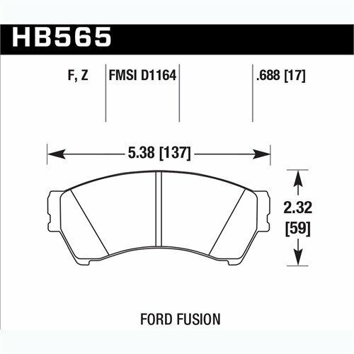 Hawk Street Brake Pads - HB565Z.688