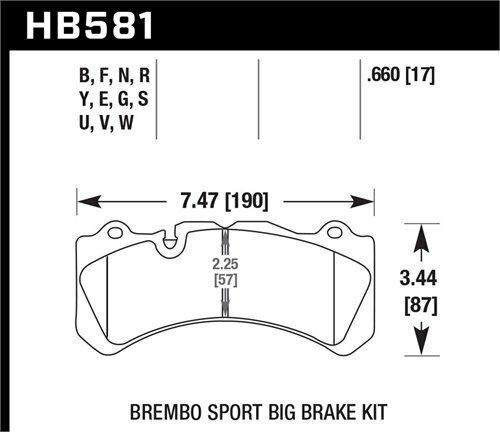 Hawk Street Brake Pads - HB581R.660