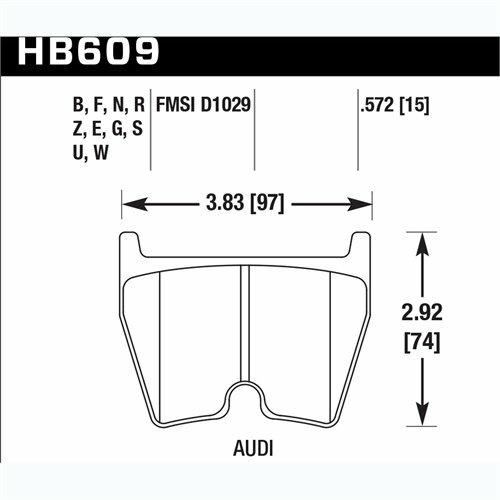 Hawk Street Brake Pads - HB609Z.572