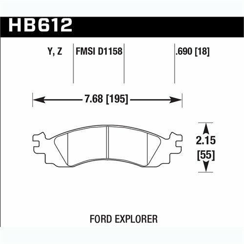 Hawk Street Brake Pads - HB612Z.690
