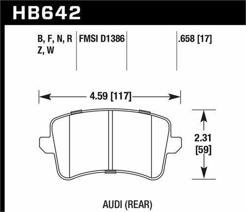Hawk Street Brake Pads - HB642N.658