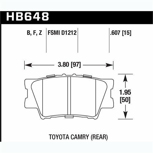 Hawk Street Brake Pads - HB648Z.607