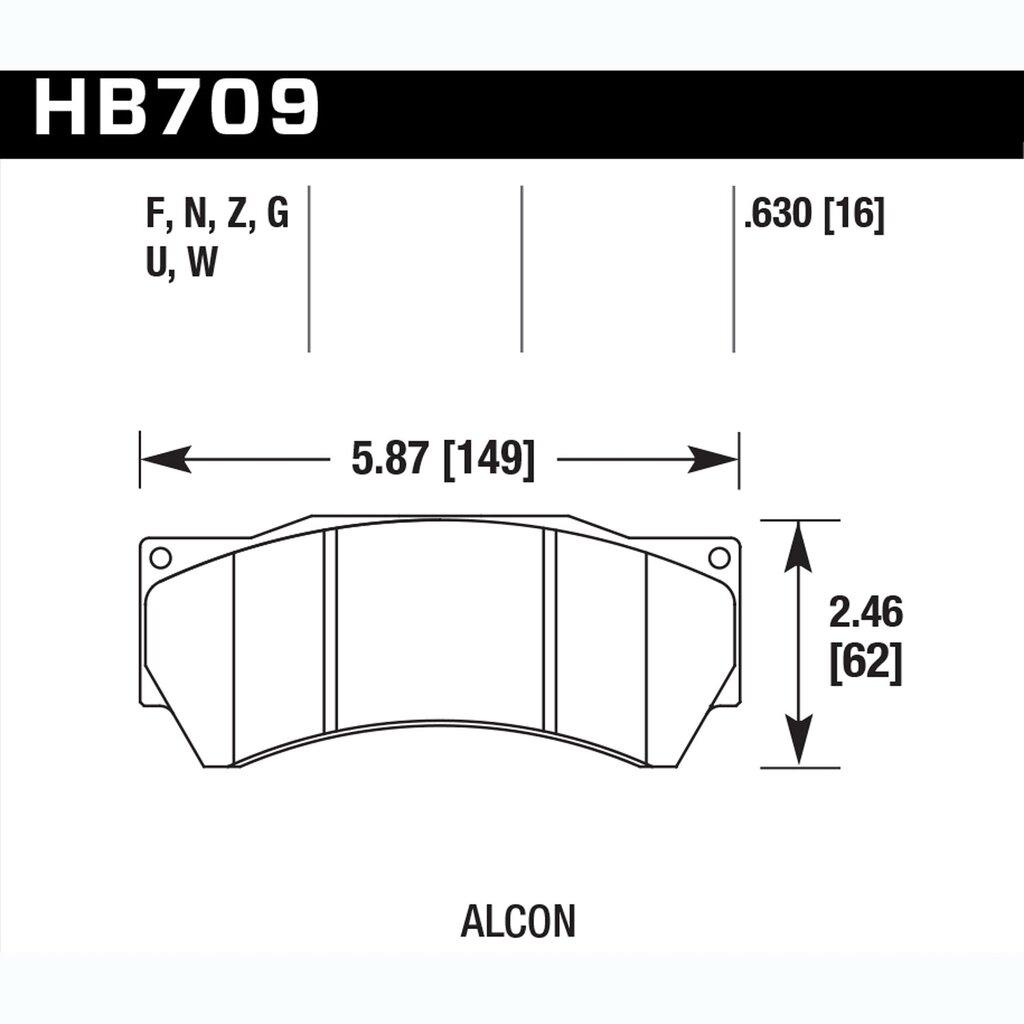 Hawk Street Brake Pads - HB709Z.630