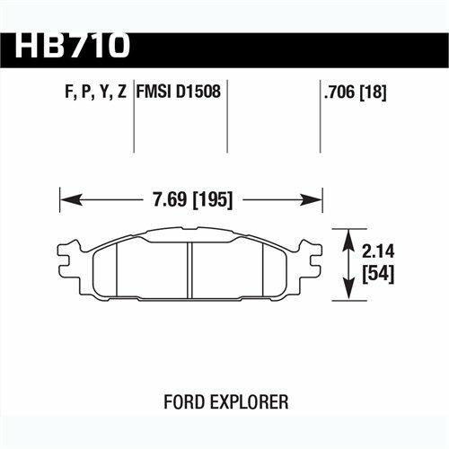 Hawk Street Brake Pads - HB710Z.706