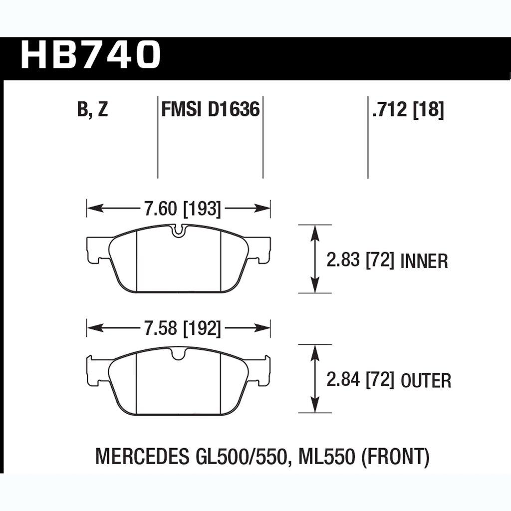 Hawk Street Brake Pads - HB740Z.712