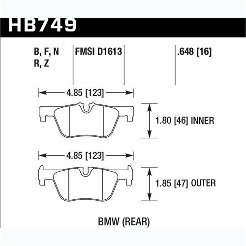 Hawk Street Brake Pads - HB749Z.648