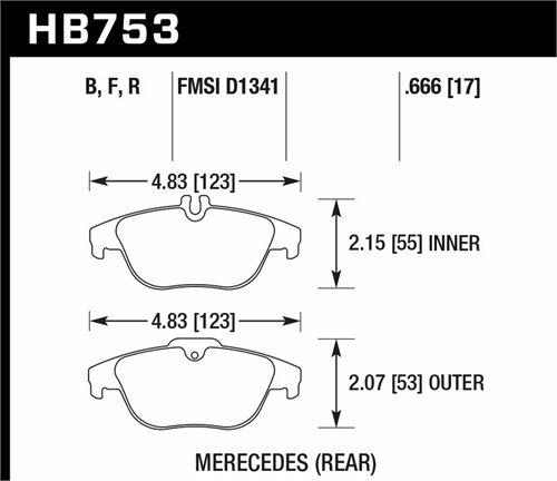 Hawk Street Brake Pads - HB753B.666