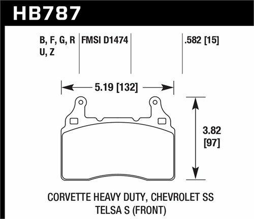 Hawk Street Brake Pads - HB787B.582
