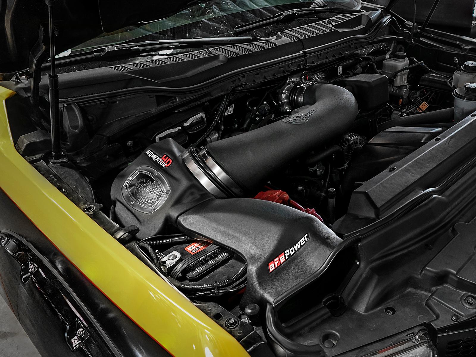 AFE Momentum GT Cold Air Intake System w/ Pro DRY S Media (2017-2019 F-250 Super Duty, F-350 Super Duty) - 51-73116