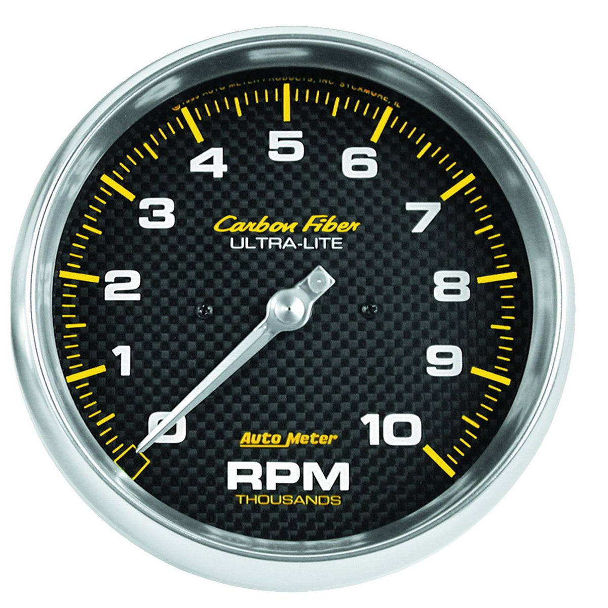 Auto Meter 5" IN-DASH TACHOMETER, 0-10,000 RPM, CARBON FIBER - 4898