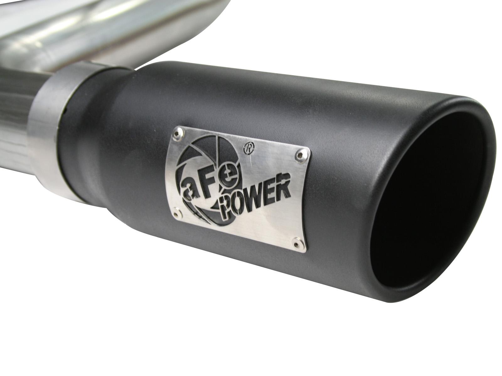AFE MACH Force-Xp 3 IN 409 Stainless Steel Cat-Back Exhaust System w/Black Tip (2007-2009 Tundra) - 49-46006-B