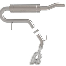 AFE Rebel Series 2-1/2 IN Stainless Steel Cat-Back Exhaust System w/ Polished Tip (2022-2026 Ford Maverick L4-2.5L FWD) - 49-33155-P