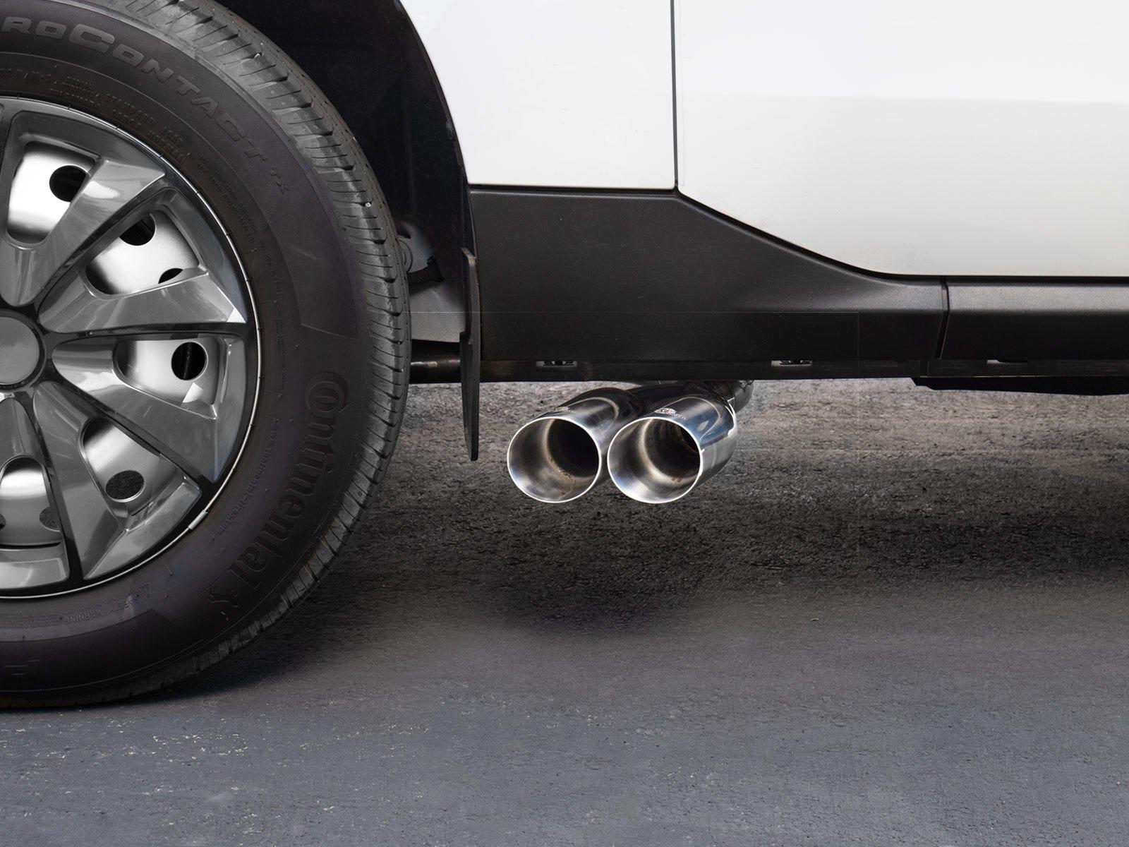 AFE Rebel Series 2-1/2 IN Stainless Steel Cat-Back Exhaust System w/ Polished Tip (2022-2026 Ford Maverick L4-2.5L FWD) - 49-33155-P