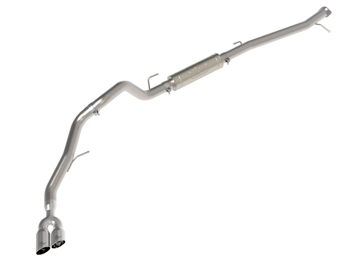 aFe Vulcan Series 3 IN 304 Stainless Steel Rear-Side Exit Exhaust System w/ Polished Tip (2022-2026 Ranger / Ranger Raptor) - 49-33156-P
