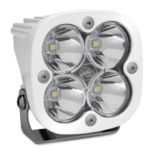Baja Designs Squadron Pro Light Pods: (Each / Clear / Spot Beam / White Body) (Universal) - 490001WT