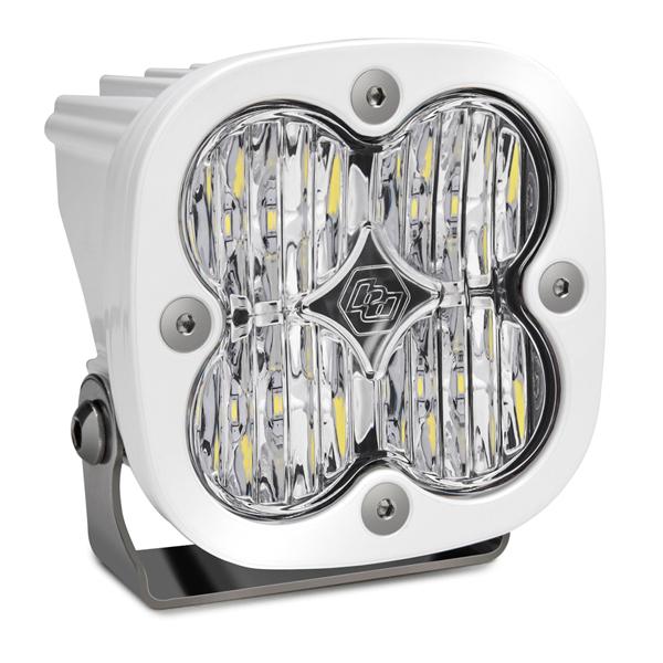 Baja Designs Squadron Pro Light Pods: (Each / Clear / Wide Cornering Beam / White Body) (Universal) - 490005WT