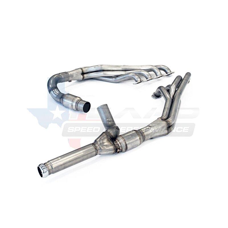 Texas Speed 25-TSP2014TKH-62CAT 2014+ Chevy/GMC 1-7/8" 304 Stainless Steel Long Tube Headers & 6.2L Catted Y-Pipe
