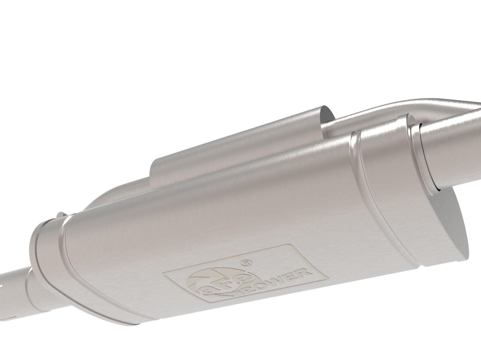 AFE Vulcan Series 2-1/2 IN to 3 IN Stainless Steel Cat-Back Exhaust w/ Black Tip (2022-2026 Frontier) - 49-36140-B