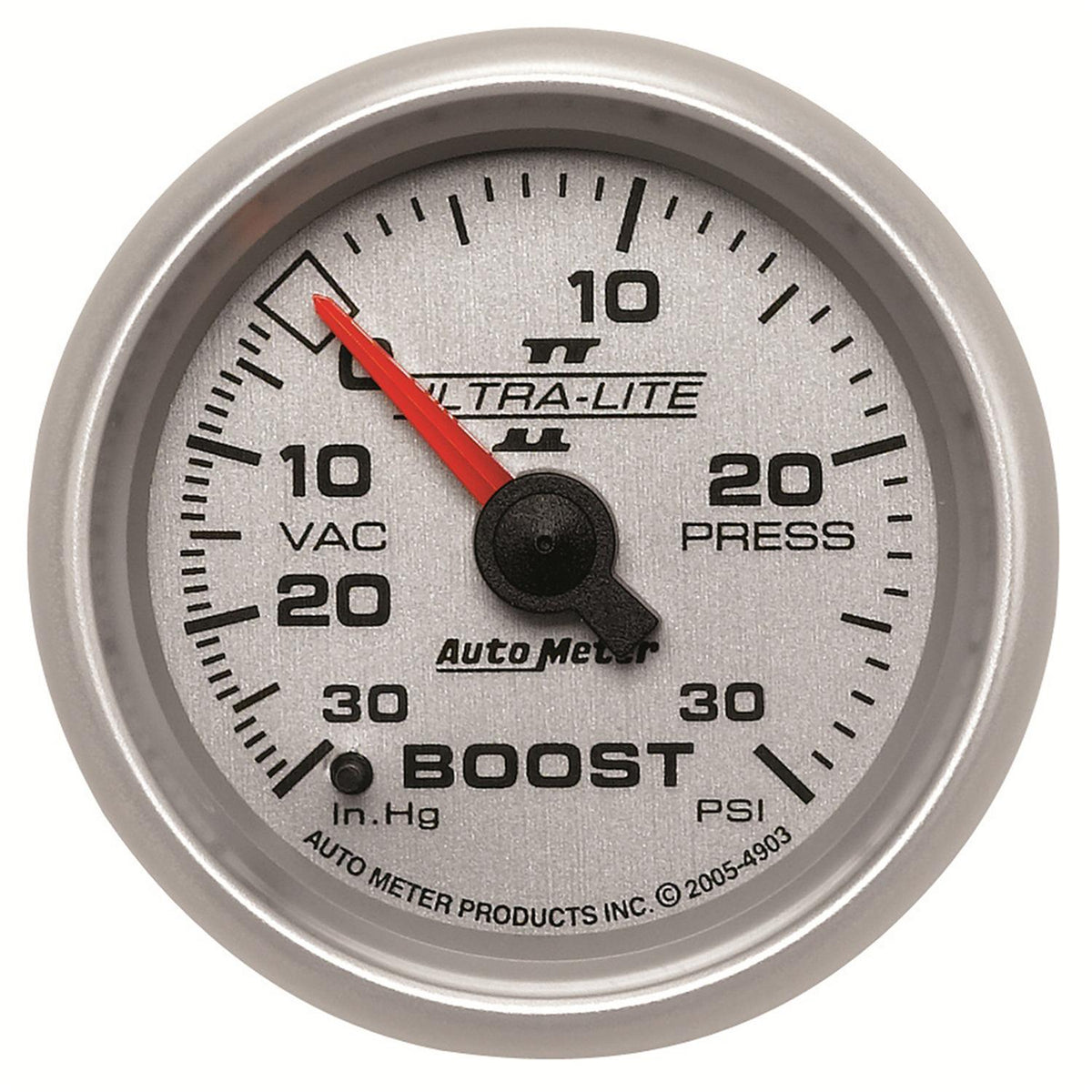 Autometer Ultra-Lite II Series 2 1/16" -30/+30 Boost/Vac Gauge