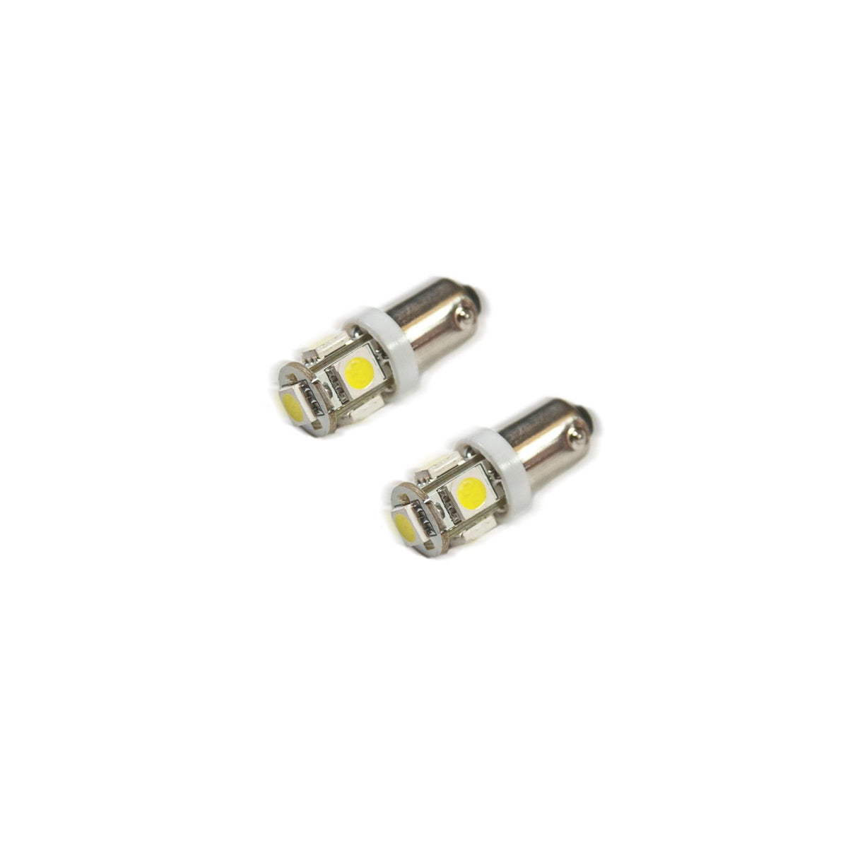 Oracle Lighting Ba9S 5 Led 3 Chip Bayonet Bulbs, White, Pair - 4904-001