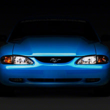 Raxiom Axial Series Cobra Style Headlights; Chrome Housing; Clear Lens (1994-1998 Mustang) - 49049