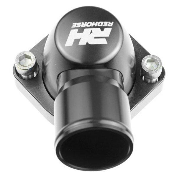 Redhorse Performance Aluminum Water Neck 1.50" Hose for BBF ENGINE (427,460 ci)  Black - 4910-460-24-2