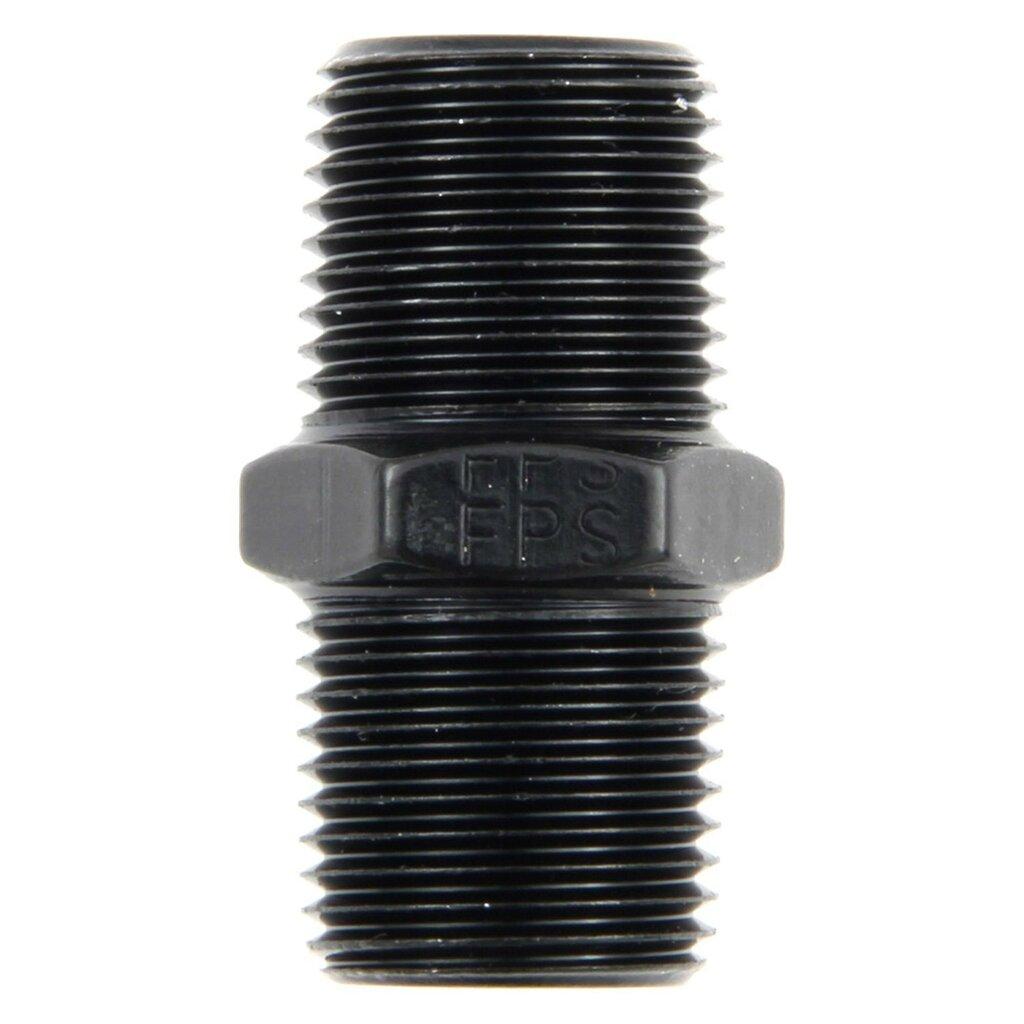 Fragola 1/8  MPT Pipe Nipple  Black - 491101-BL