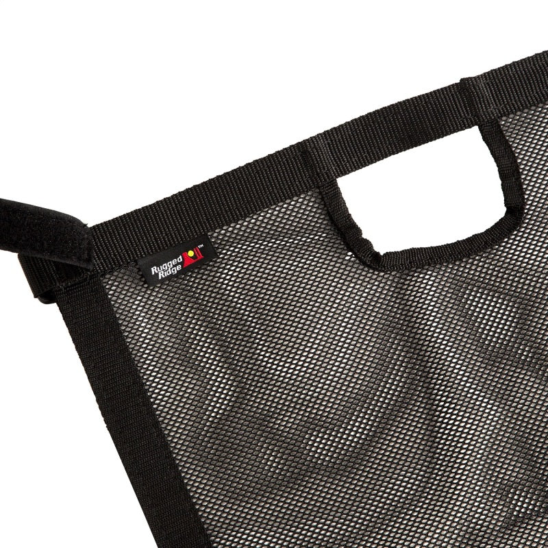 Rugged Ridge Eclipse Sun Shade Front Black; 18-21 Wrangler (4Dr) / 2021 Gladiator - 13579.72