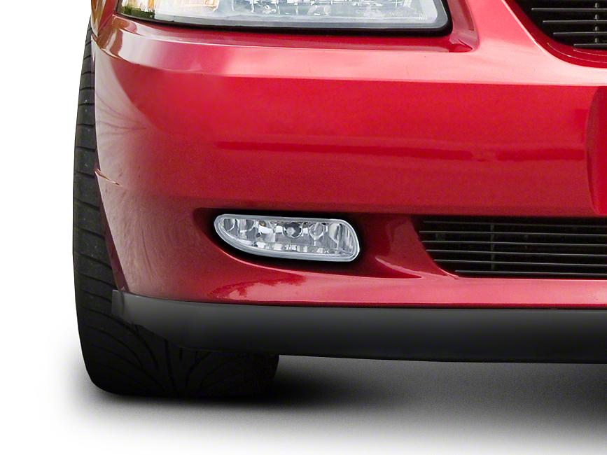 Raxiom Axial Series Fog Lights; Chrome (1999-2004 Mustang GT, Mustang GT Bullitt, Mustang Base, Mustang Mach 1) - 49138