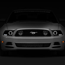 Raxiom 13-14 Ford Mustang w/ Factory HIDLED Halo Projector Headlights- Black Housing (Smoked Lens) - 49170