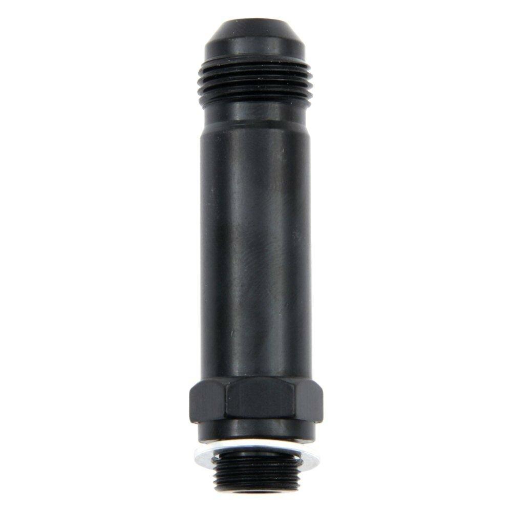Fragola #8  X 9/16-24 Carb Adapter Long  3"  Black - 491978-BL