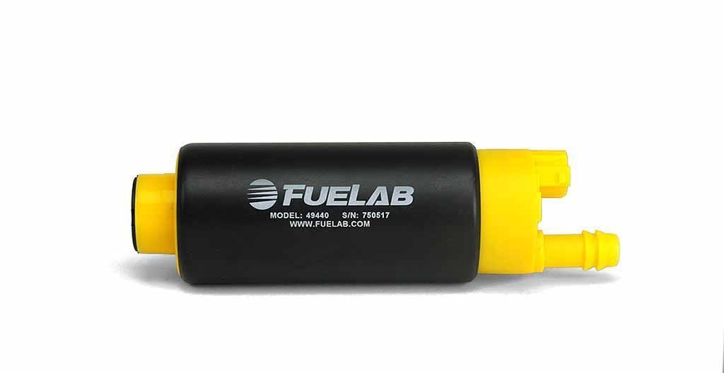 Fuelab High Output In Tank Electric Fuel Pump 340LPH Inlet In-Line from Outlet - 49442