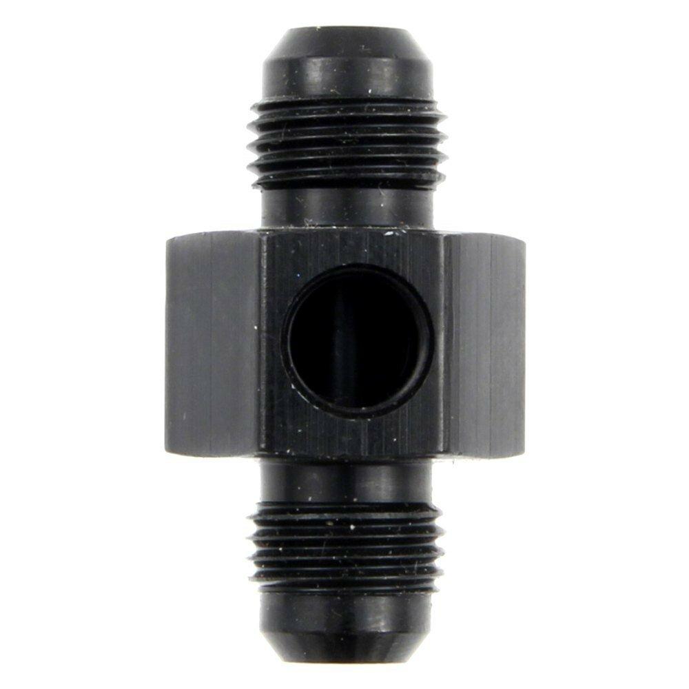 Fragola Inline Gauge Adapter, #6 X # 6 Male   Black - 495001-BL
