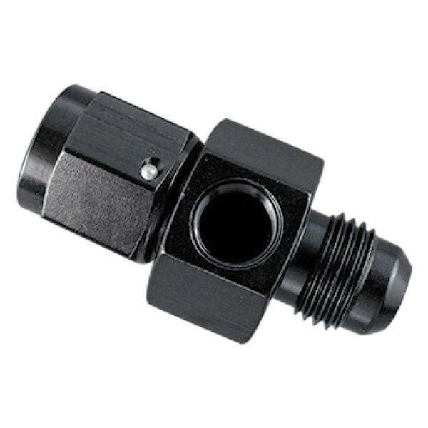 Fragola Inline Gauge Adapter, #8 X #8 Male   Black - 495003-BL