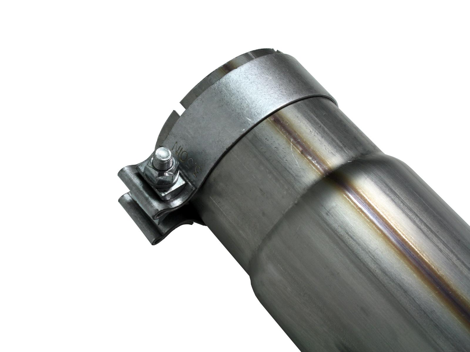 AFE Large Bore-HD 4 IN 409 Stainless Steel DPF-Back Exhaust System (2008-2010 F-250 Super Duty, F-350 Super Duty, F-450 Super Duty, F-550 Super Duty) - 49-43006